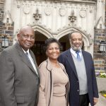 In 1963 Duke admitted black students for the first time in school history; three of those five students were on campus for reunion weekend and were interviewed in the Allen Building boardroom